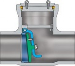 Pressure seal swing check valves
