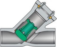 Pressure seal y-pattern piston check valves