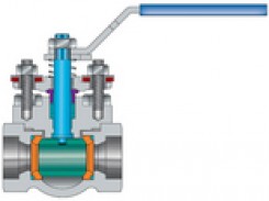Top-entry in-line repairable ball valves
